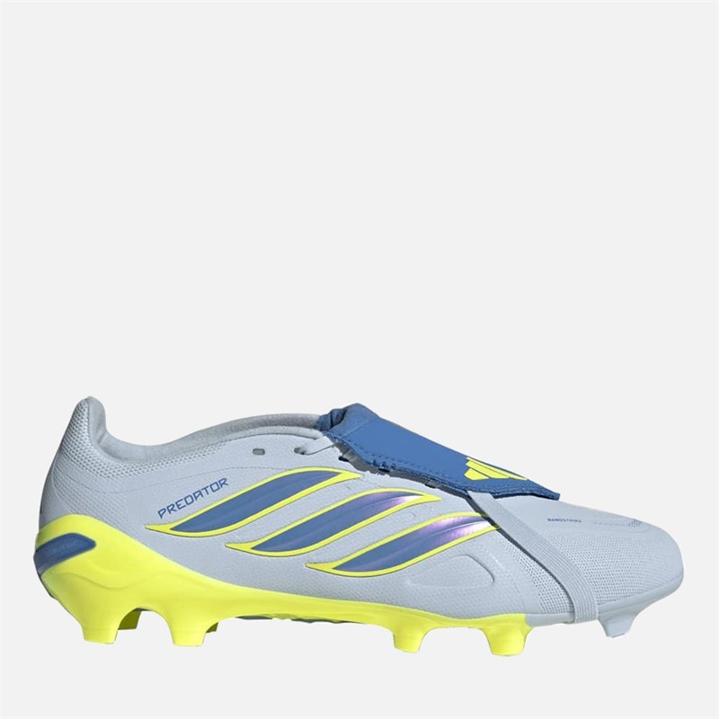 adidas Mens Predator League Ice Cold Precision Pack Fold Over Tongue FG Firm Ground Football Boots Crystal Sky/Ray Blue/Team Solar Yellow 2