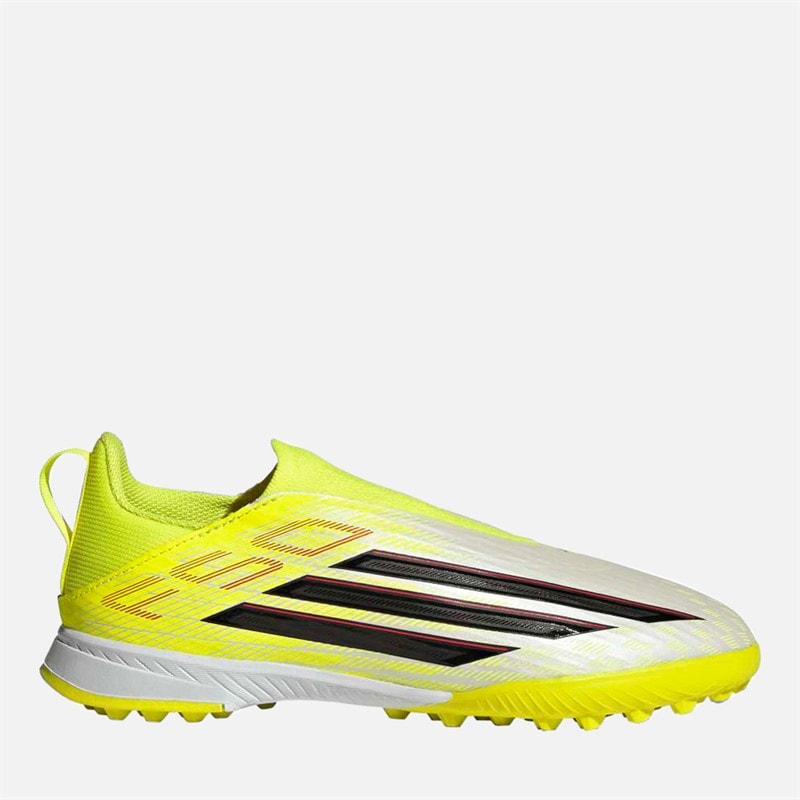 adidas Kids F50 League Born For Goals Pack Laceless TF Astro Football Boots Team Solar Yellow 2/Core Black/Lucid Red