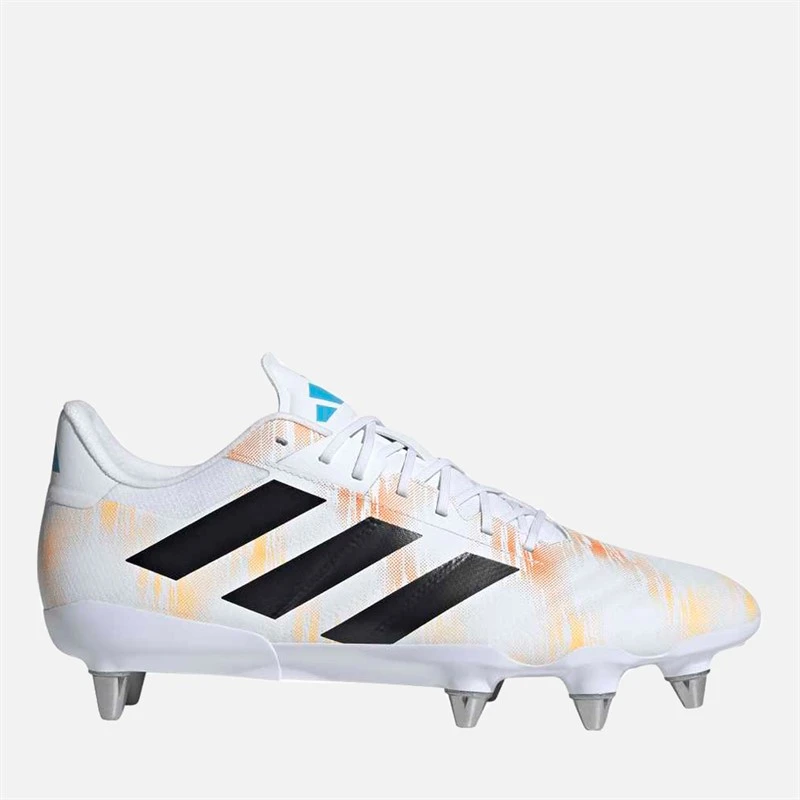 adidas Mens Kakari RS SG Soft Ground Rugby Boots Cloud White/Core Black/Pure Orange