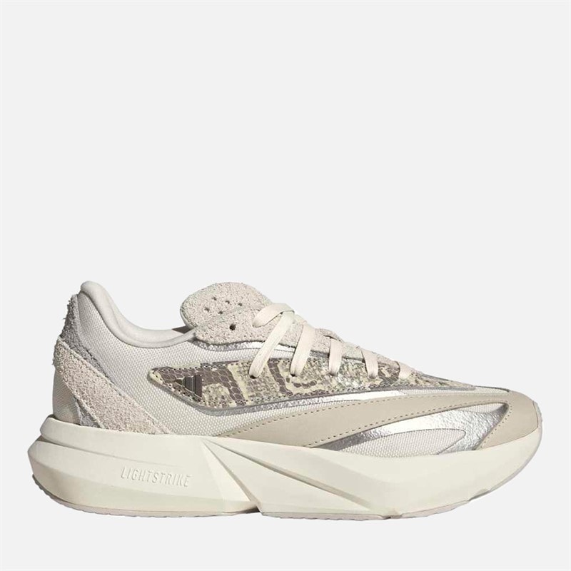 adidas Womens Lightblaze Trainers Off White/Silver Metallic/Grey One
