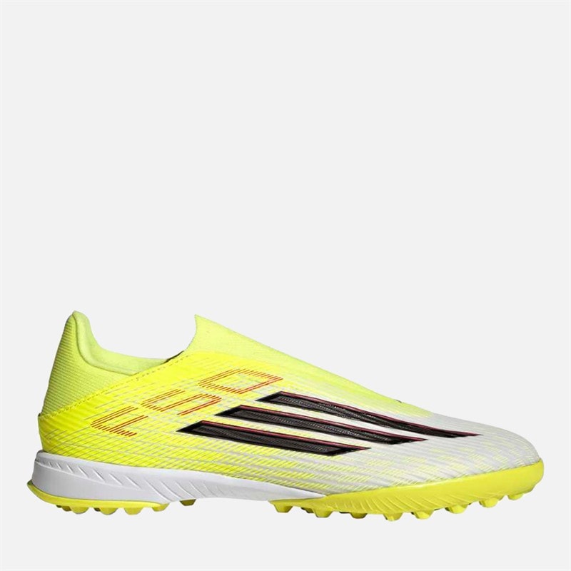 adidas Mens F50 League Born For Goals Pack Laceless TF Astro Football Boots Team Solar Yellow 2/Core Black/Lucid Red