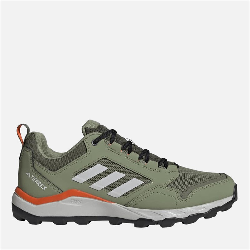 adidas Mens Terrex Tracerocker 2.0 Trail Running Shoes Tent Green/Grey One/Semi Impact Orange