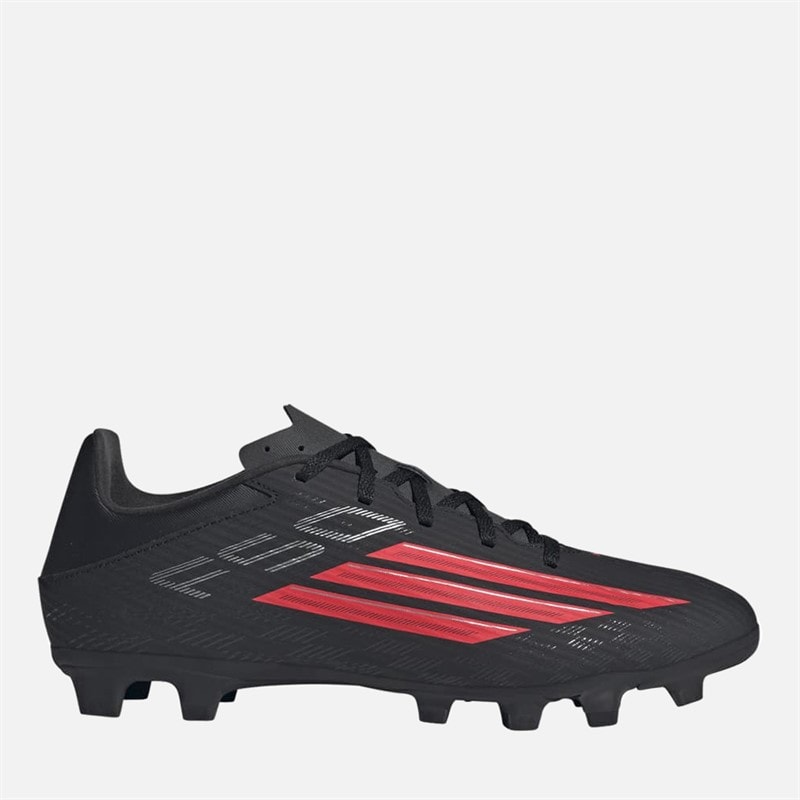 adidas Mens F5 Club Black Pack FG/MG Firm/Multi Ground Football Boots Core Black/Lucid Red/Core Black