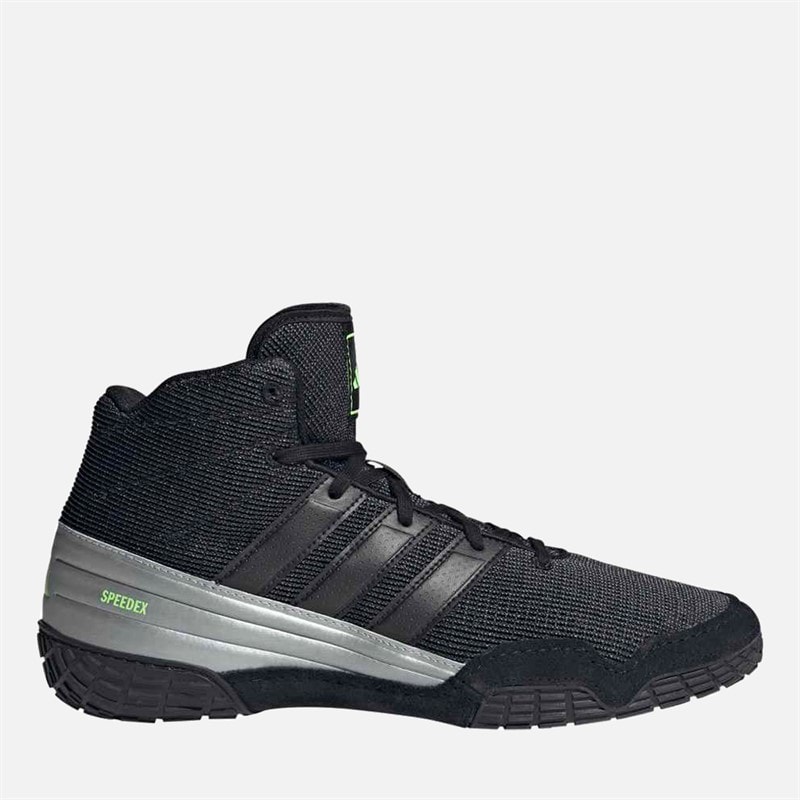 adidas Mens Speedex Boxing/Wrestling Boots Core Black/Core Black/Lucid Lemon