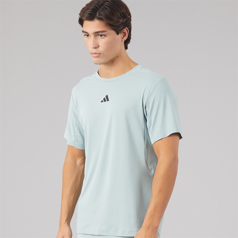 adidas Mens Designed For Training Essentials T-Shirt Wonder Sage