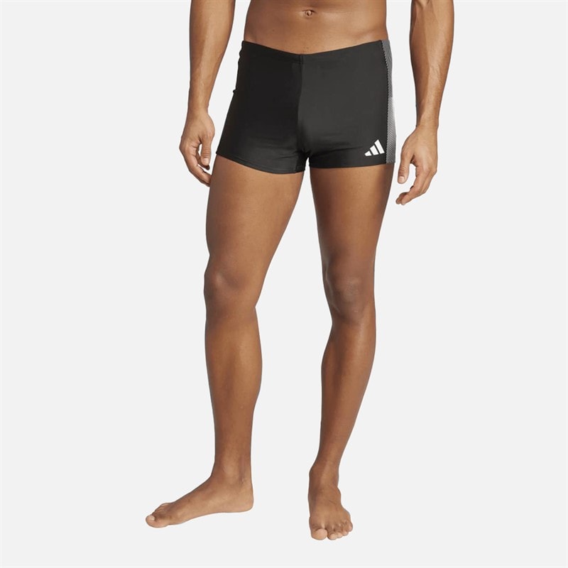 adidas Mens Colorblock Swimming Boxers Black