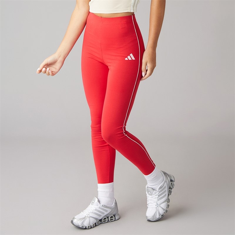 adidas Womens Essentials Color Pop High Waisted Leggings Pure Ruby