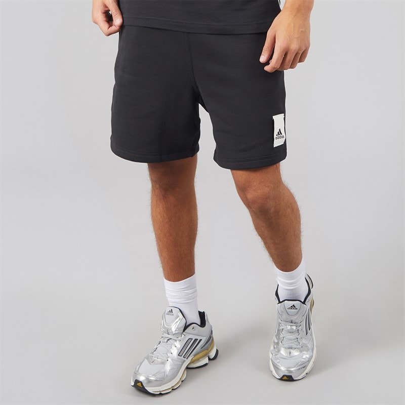 adidas Mens Lounge Fleece Shorts Black