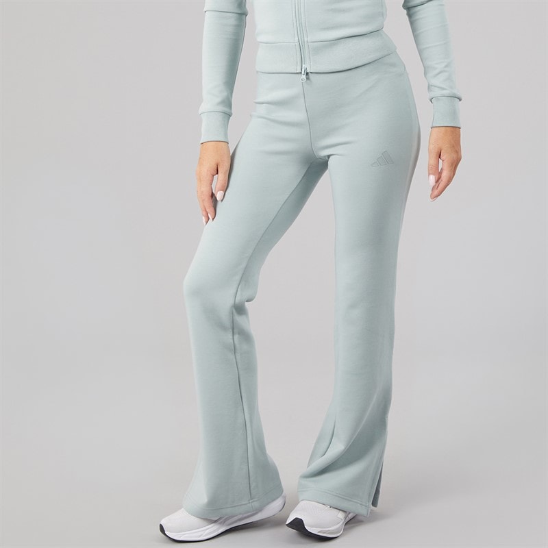 adidas Womens Soft Lux Flared Track Pants Wonder Sage