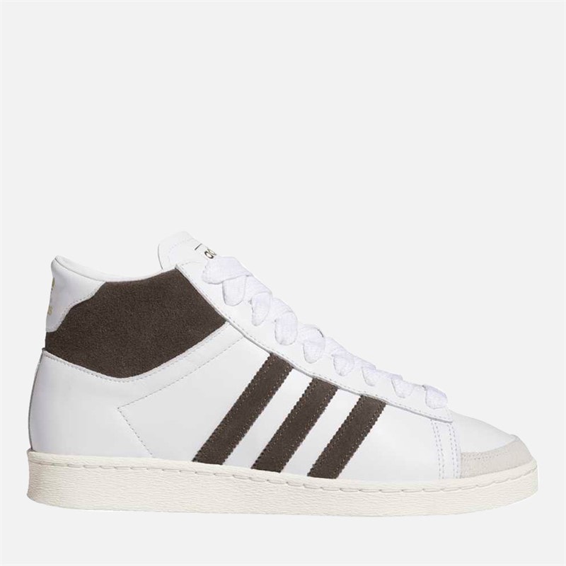 adidas Originals Jabbar Hi-Top Trainers Cloud White/Aurora Coffee/Off White