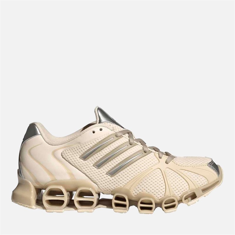 adidas Originals Womens Mega Ghostride Trainers Wonder White/Wonder Beige/Silver Metallic
