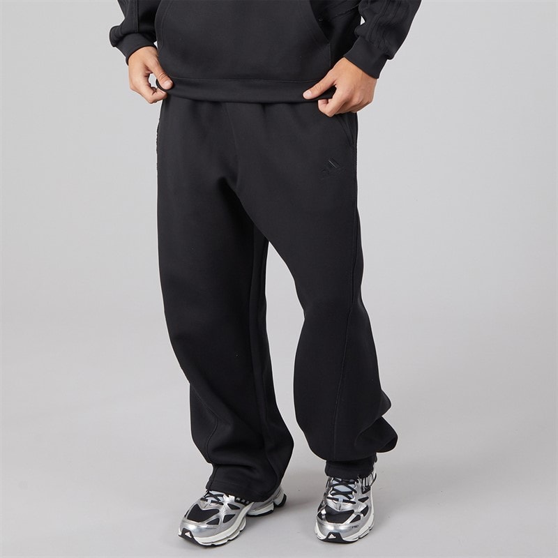 adidas Originals Mens Spacer Cutline Open Hem Joggers Black