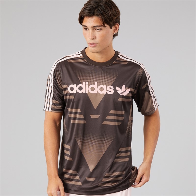 adidas Originals Mens Loose Sponsored Jersey Aurora Coffee