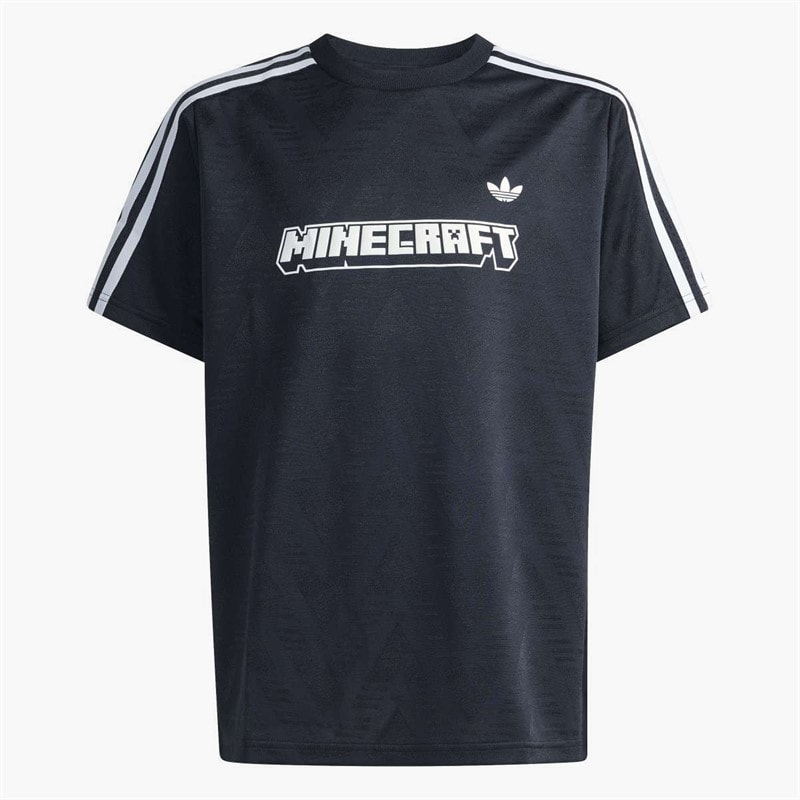 adidas Originals Junior Loose Jaquard T-Shirt Black/White