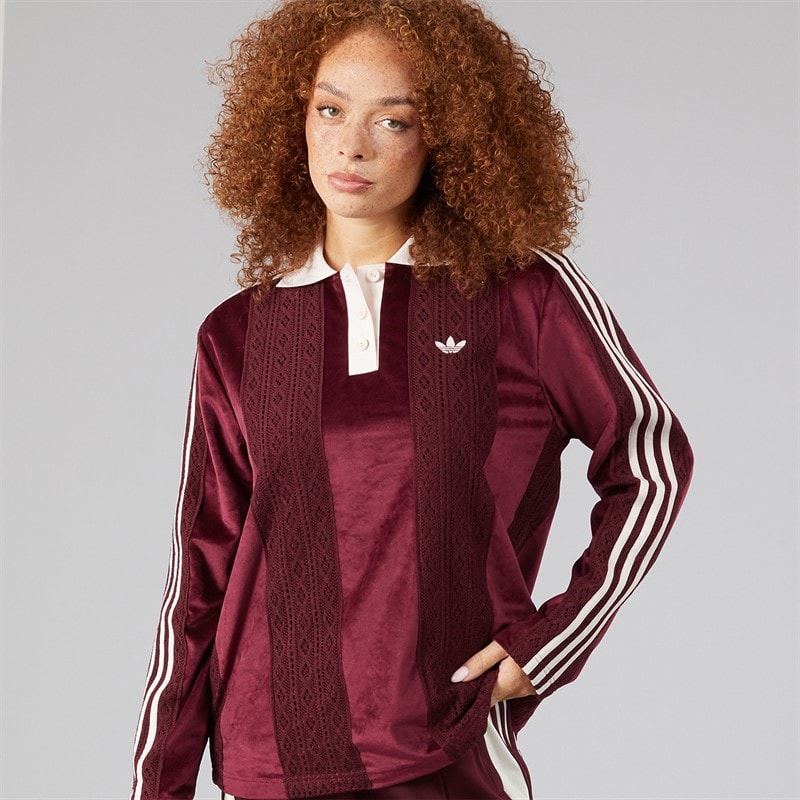 adidas Originals Womens Winterised Long Sleeve Jersey Marron