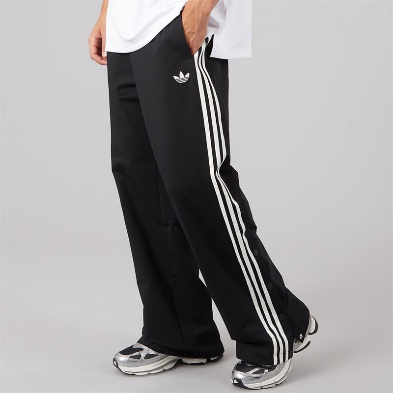 adidas Originals Mens Trefoil Basketball Snap Track Pants Black