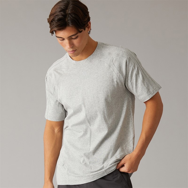adidas Originals Mens Cutline Regular T-Shirt Medium Grey Heather