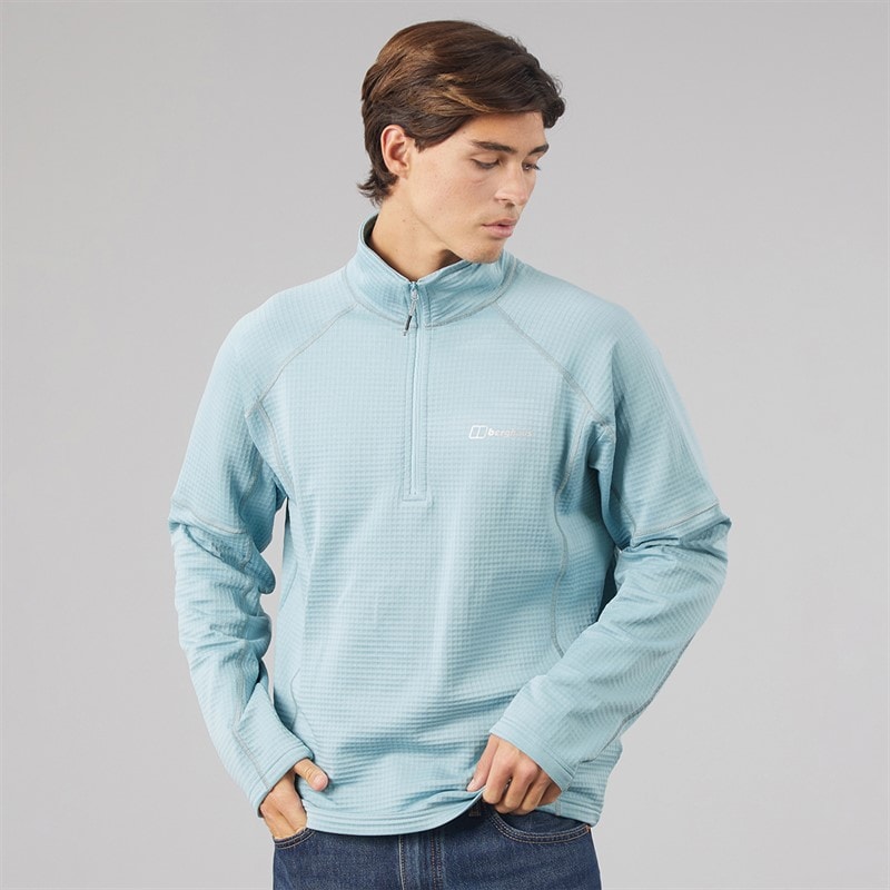 Berghaus Mens Eastmarch Half Zip Fleece Light Blue