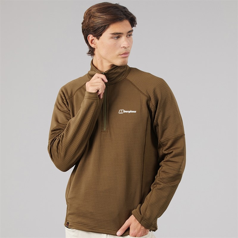Berghaus Mens Eastmarch Half Zip Fleece Brown