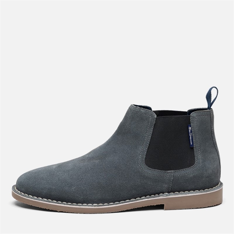 Ben Sherman Mens Garcia Chelsea Boots Grey