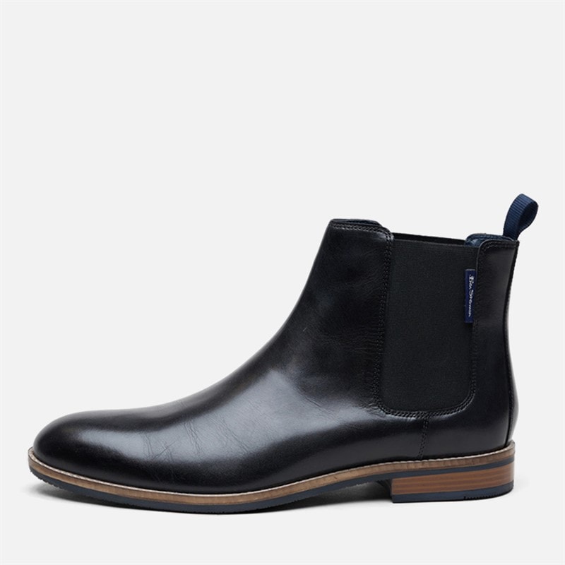 Ben Sherman Mens Cavendish Chelsea Boots Black