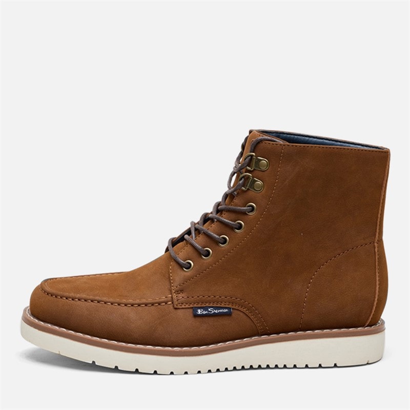 Ben Sherman Mens Convoy Boots Tan