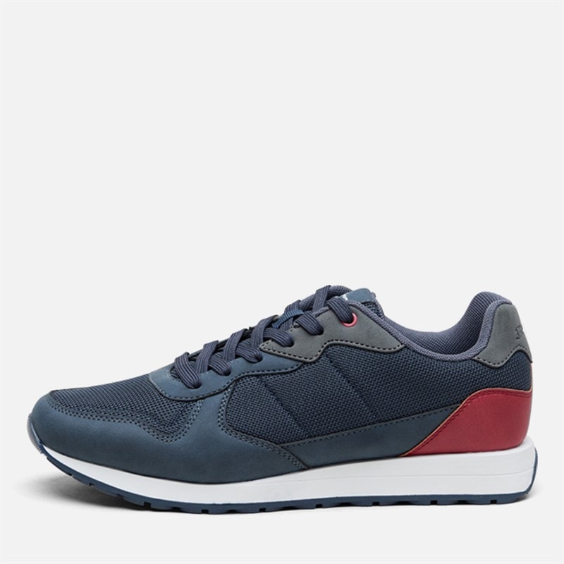 Ben Sherman Mens Cruiser Trainers Navy/Grey/Red