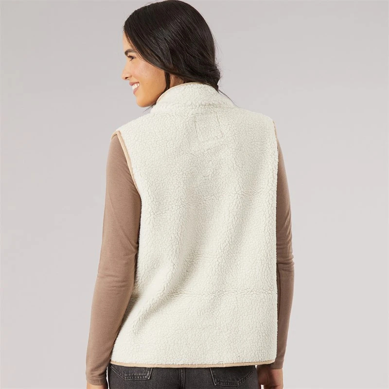 Crew Clothing Womens Borg Gilet Grey Morn