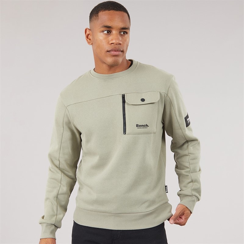 Bench Mens Rissio Utility Sweatshirt Sage