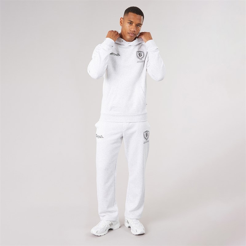 Bench Mens Sevotta Graphic Tracksuit Light Grey Marl