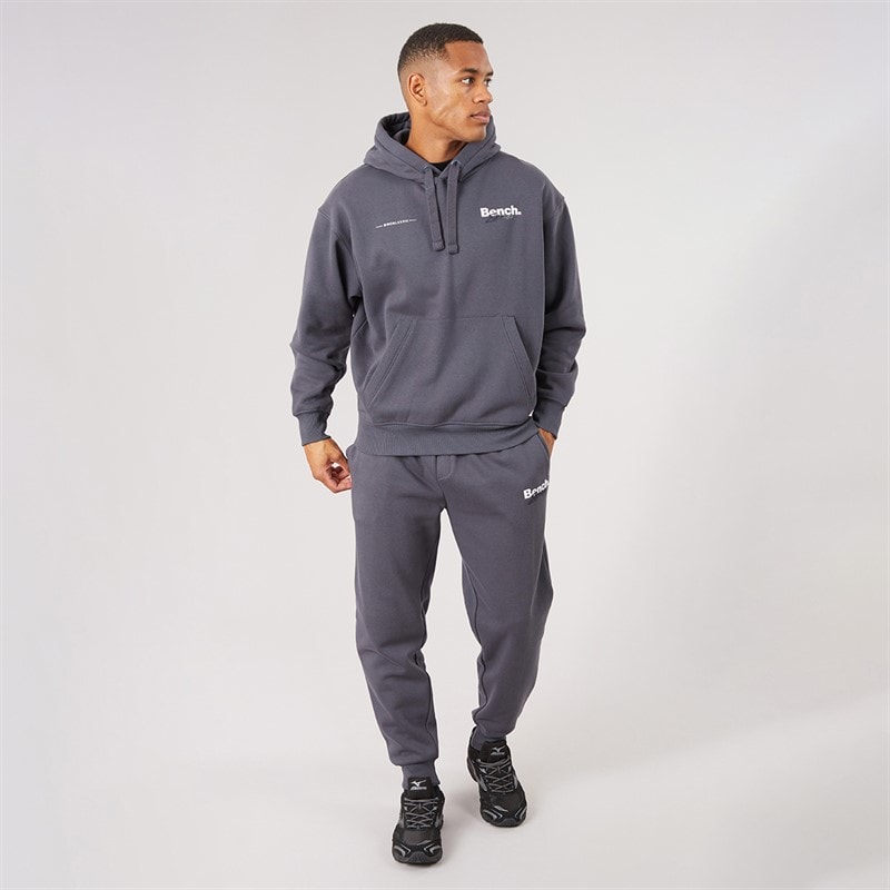 Bench Mens Draley Oversized Graphic Tracksuit Faded Navy