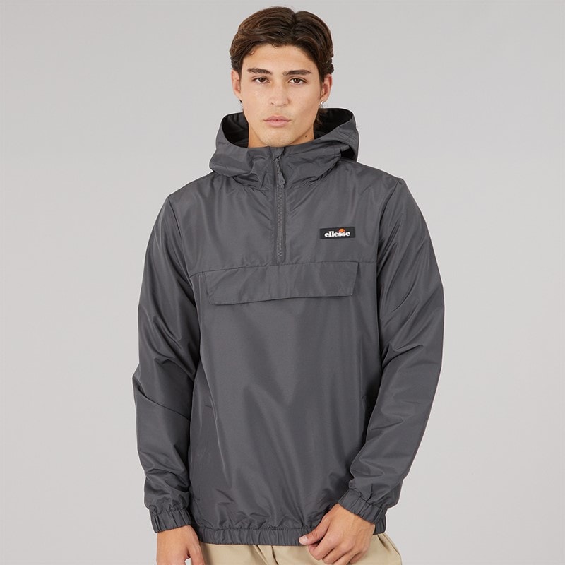 Ellesse Mens Callum Anorak Jacket Dark Grey