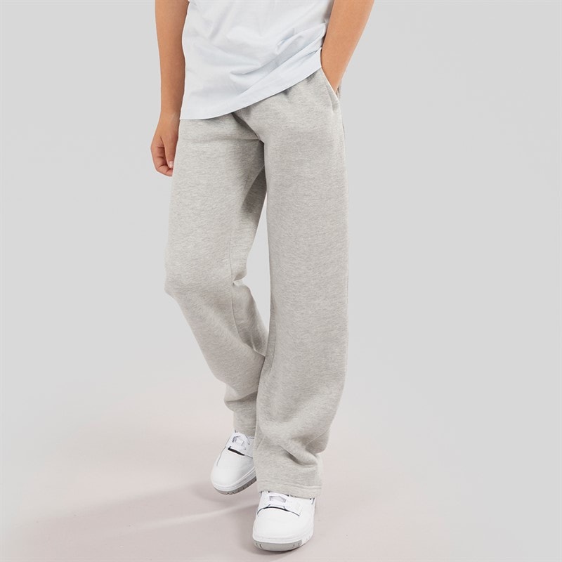 Kangaroo Poo Boys Open Hem Joggers Grey Marl