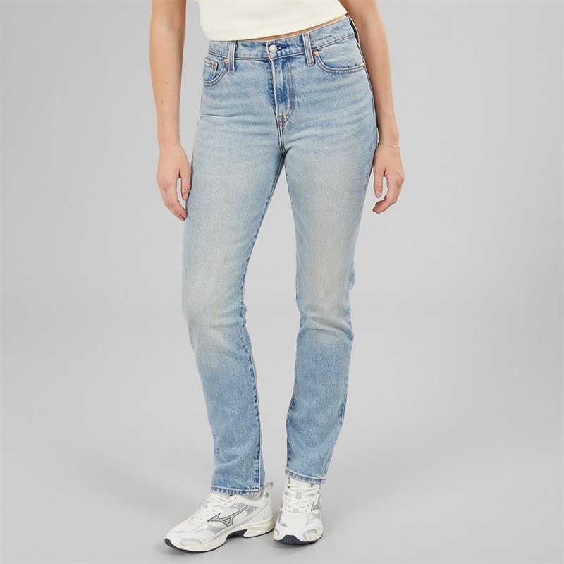 Levi's Womens Wedgie Slim Fit Jeans In The Dust