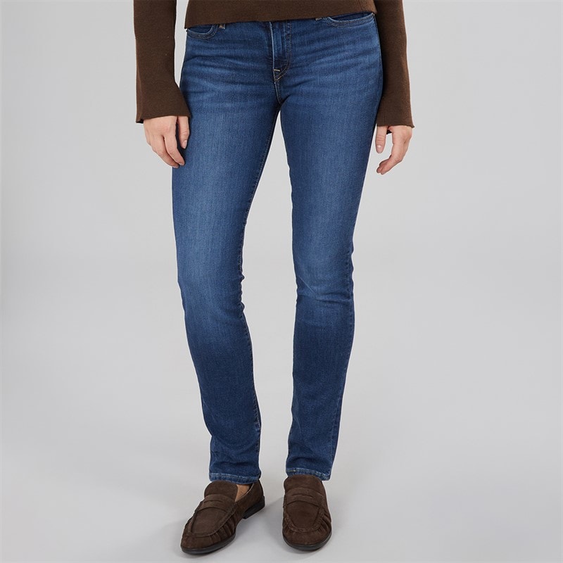 Levi's Womens 712 Slim Fit Jeans Blue Wave Dark