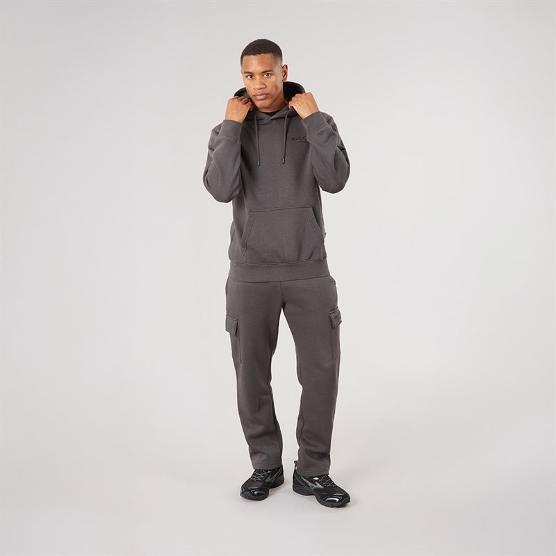 NICCE Mens Londres Hoodie And Joggers Set Coal