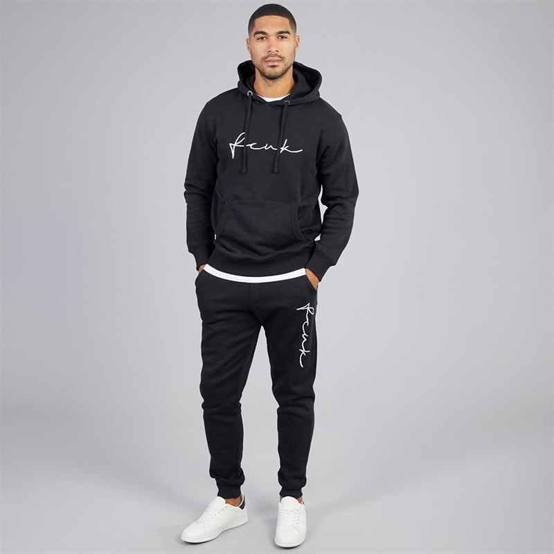 French Connection Mens Scribble Tracksuit Marine/White