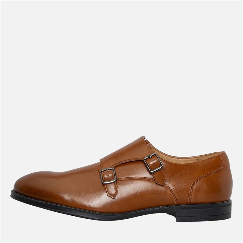 French Connection Mens Monk Shoes Tan