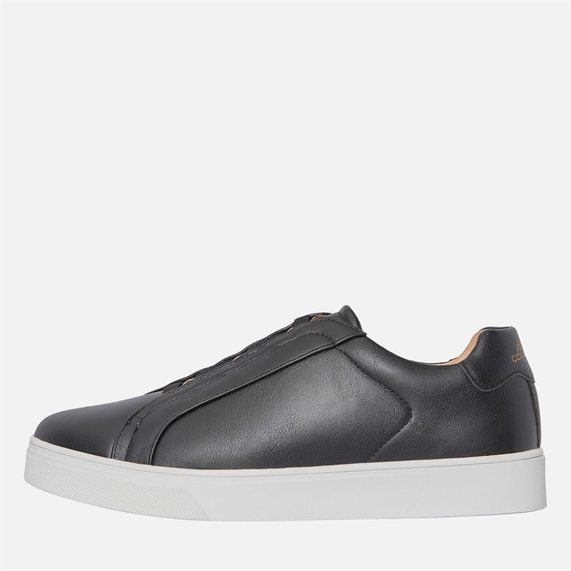 French Connection Mens Hidden Lace Cupsole Trainers Black