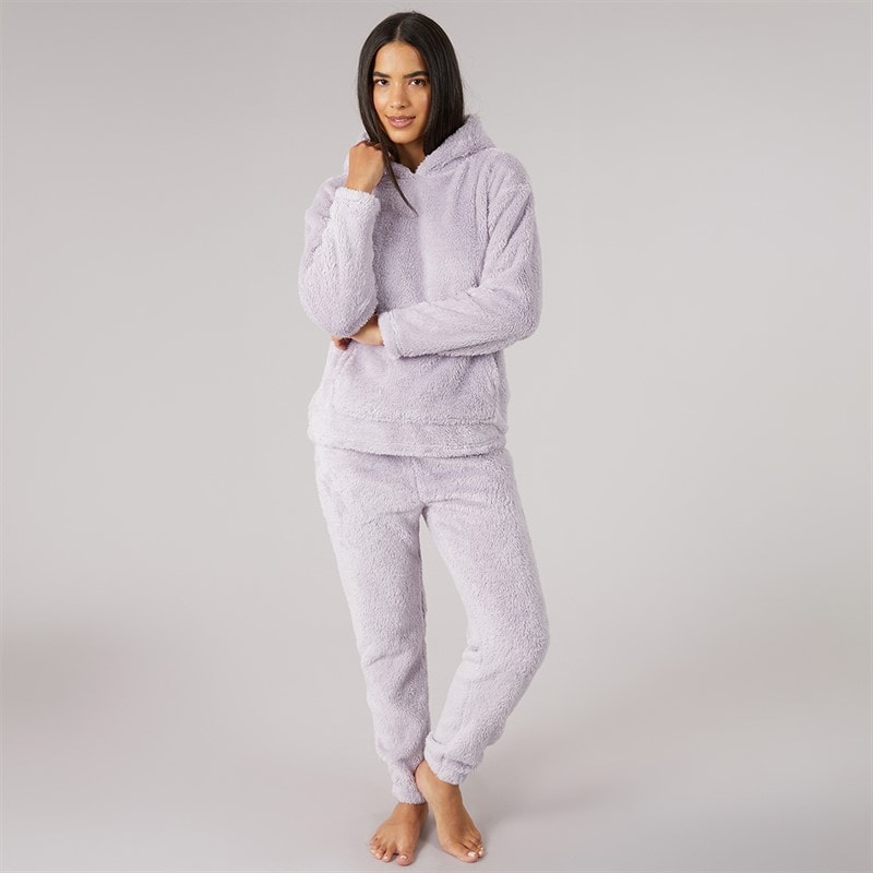 Onfire Womens Wellsoft Hoodie Lounge Set Dusky Lilac