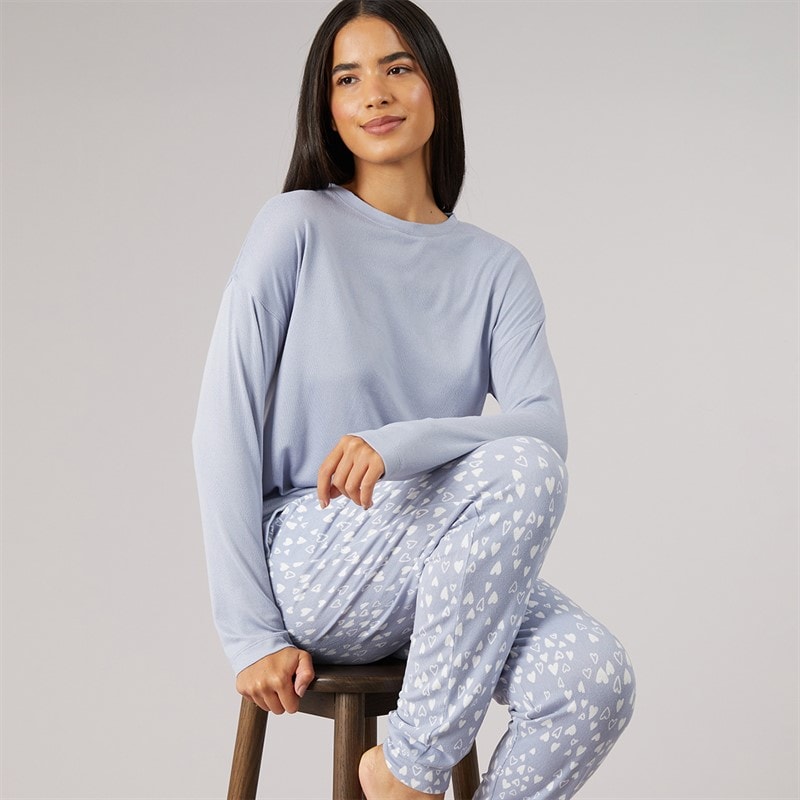 Onfire Womens Soft Touch Pyjama Set Multi