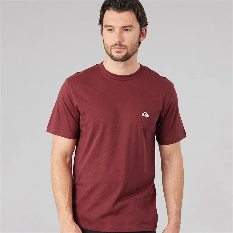 Quiksilver Mens Basic T-Shirt Oxblood Red