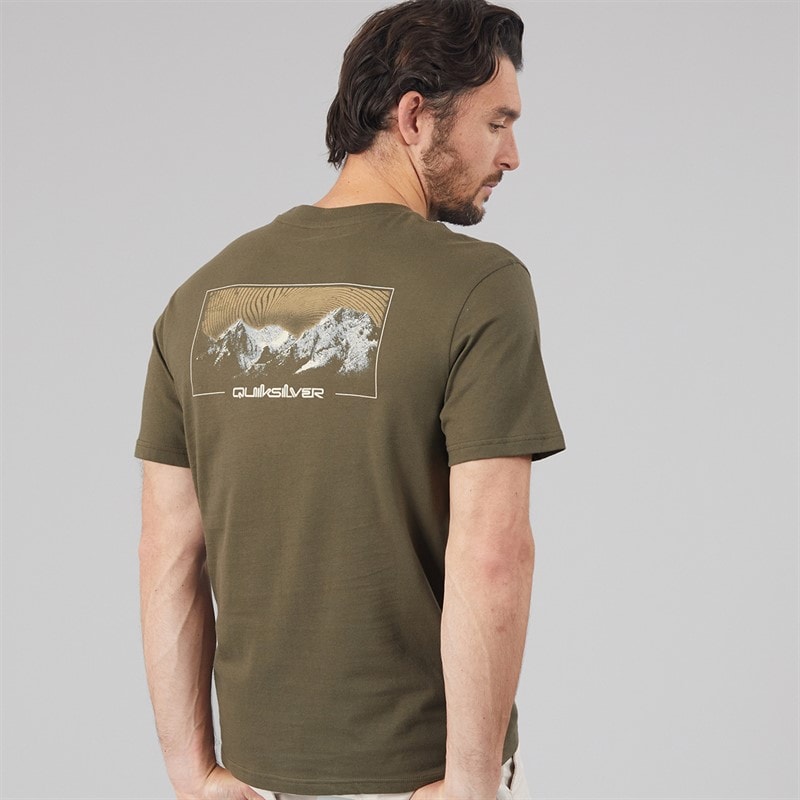 Quiksilver Mens Light Waves 2 T-Shirt Grape Leaf