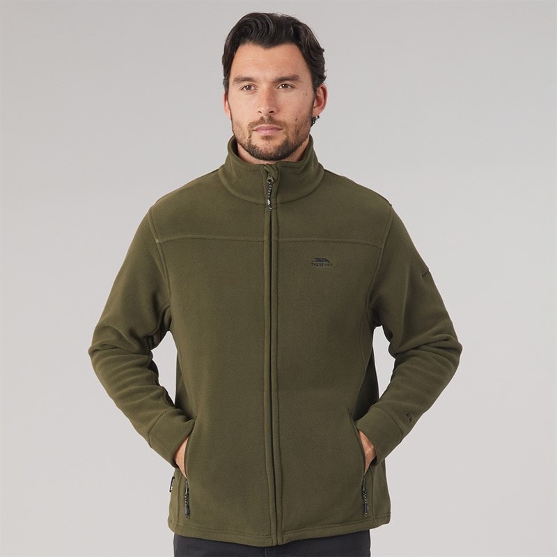 Trespass Mens Bernal Full Zip Fleece Jacket Dark Vine