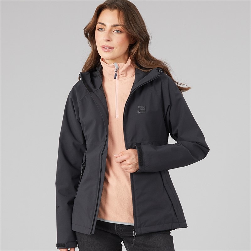Sprayway Womens Marsco Hydrodry Waterproof Jacket Black