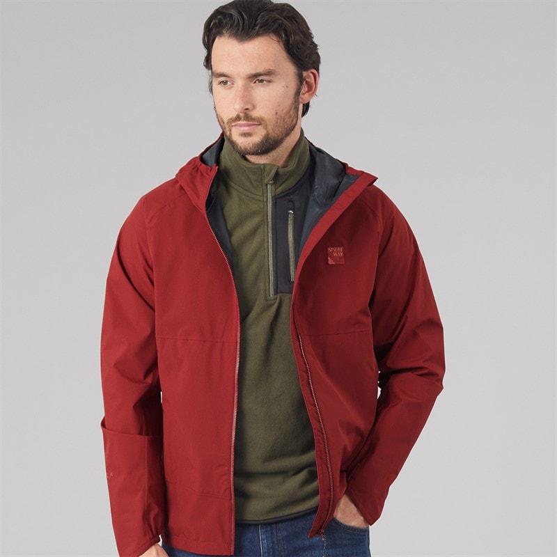 Sprayway Mens Vectis HydroDRY Waterproof Jacket Sumac
