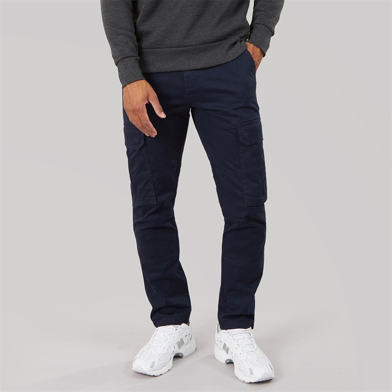 Tokyo Laundry Mens Highsmith Cargo Trousers Sky Captain Navy