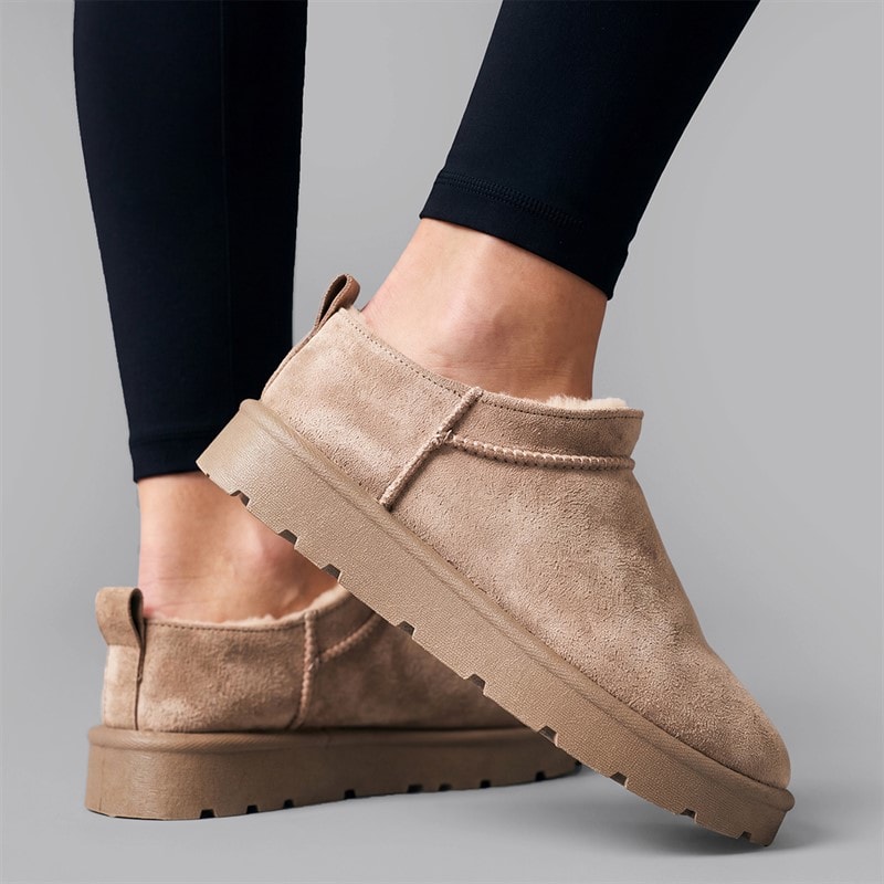 Truffle Collection Womens Cola Micro Cozy Boots Mushroom