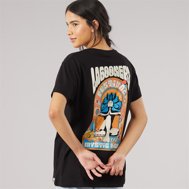 Lagooners Womens Laurel Oversized T-Shirt Black