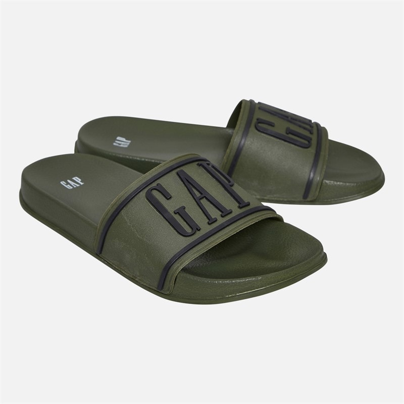 GAP Junior Boys Austin Sliders Olive/Black